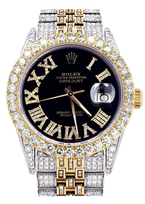 diamond rolex iced out.